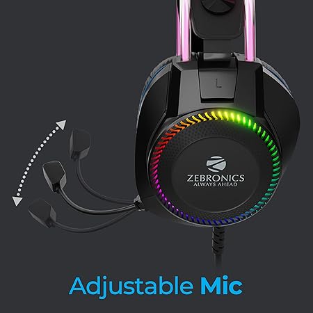 zebronics jet pro premium wired gaming on ear headphone